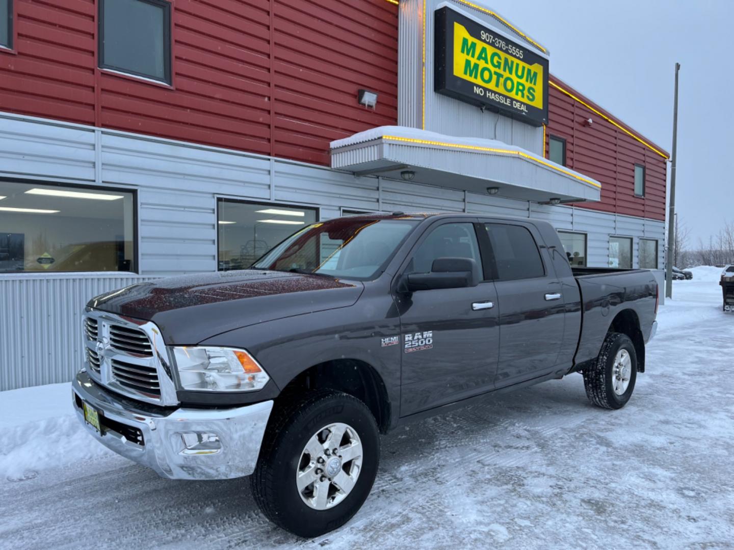 2014 GRAY RAM 2500 SLT (3C6TR5MT2EG) with an 5.7L engine, Automatic transmission, located at 1960 Industrial Drive, Wasilla, 99654, (907) 274-2277, 61.573475, -149.400146 - Photo#0